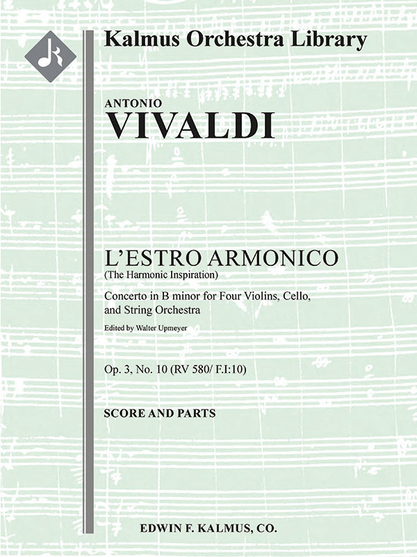 Vivaldi: Concerto for Four Violins & Cello in B Minor, Op. 3, No. 10, RV 580 / F.IV:10