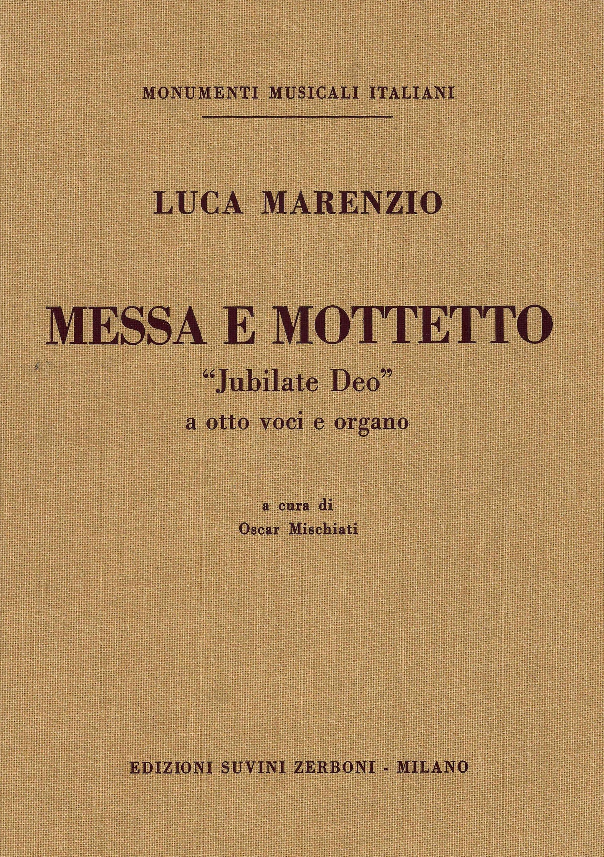 Marenzio: "Jubilate Deo" Mass & Motet