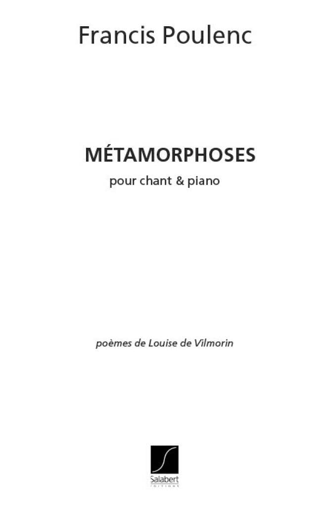 Poulenc: Métamorphoses