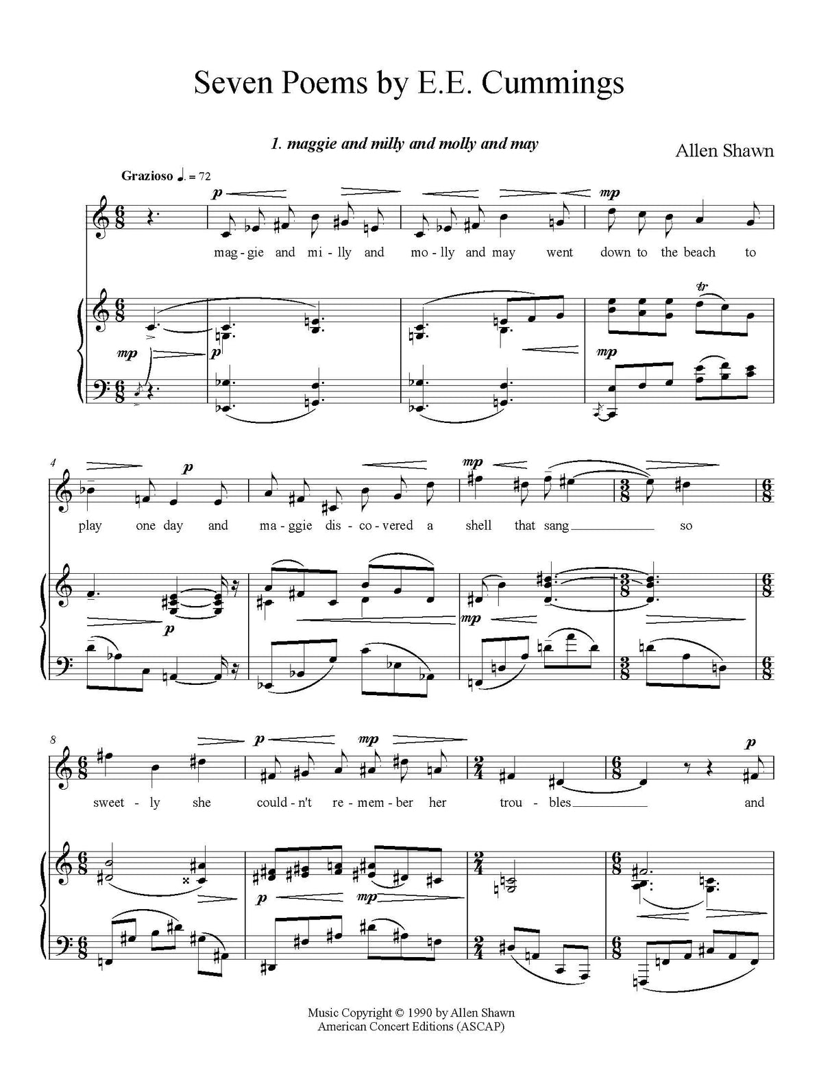 Shawn: Seven Poems by E.E. Cummings