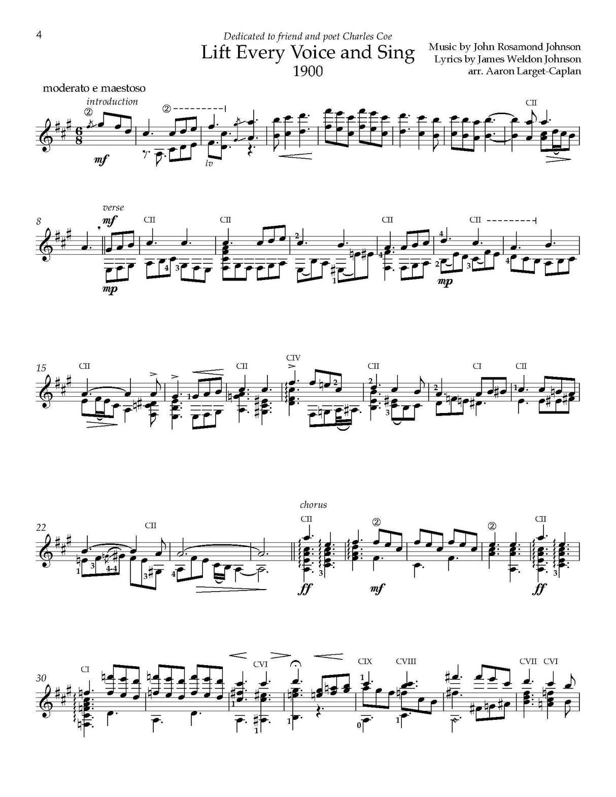 American Patriotic Songs Arranged for Guitar