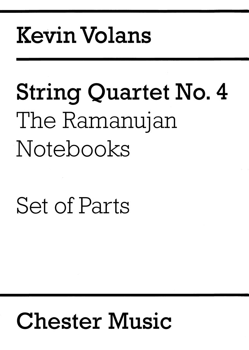 Volans: String Quartet No. 4