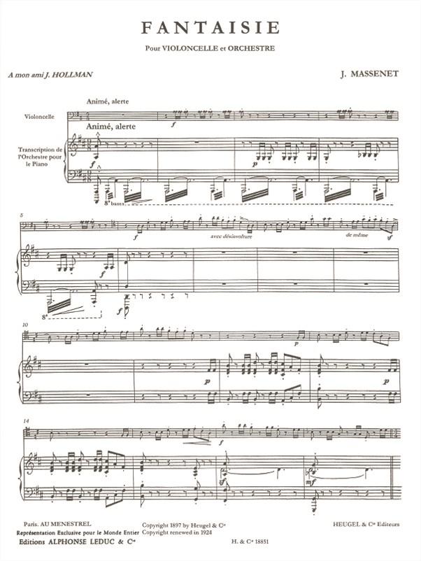 Massenet: Fantasy (Fantaisie)