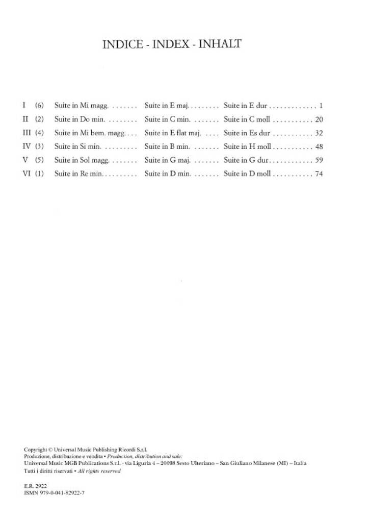 Bach: French Suites, BWV 812-817