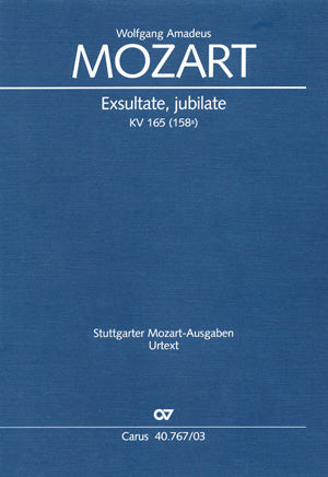 Mozart: Exsultate, jubilate, K. 165 (158a)