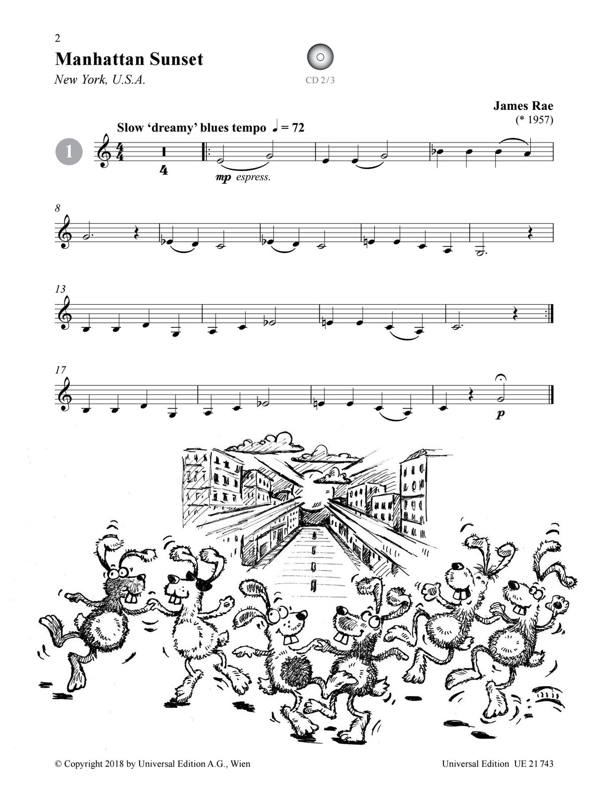 Rae: City Snapshots for Clarinet