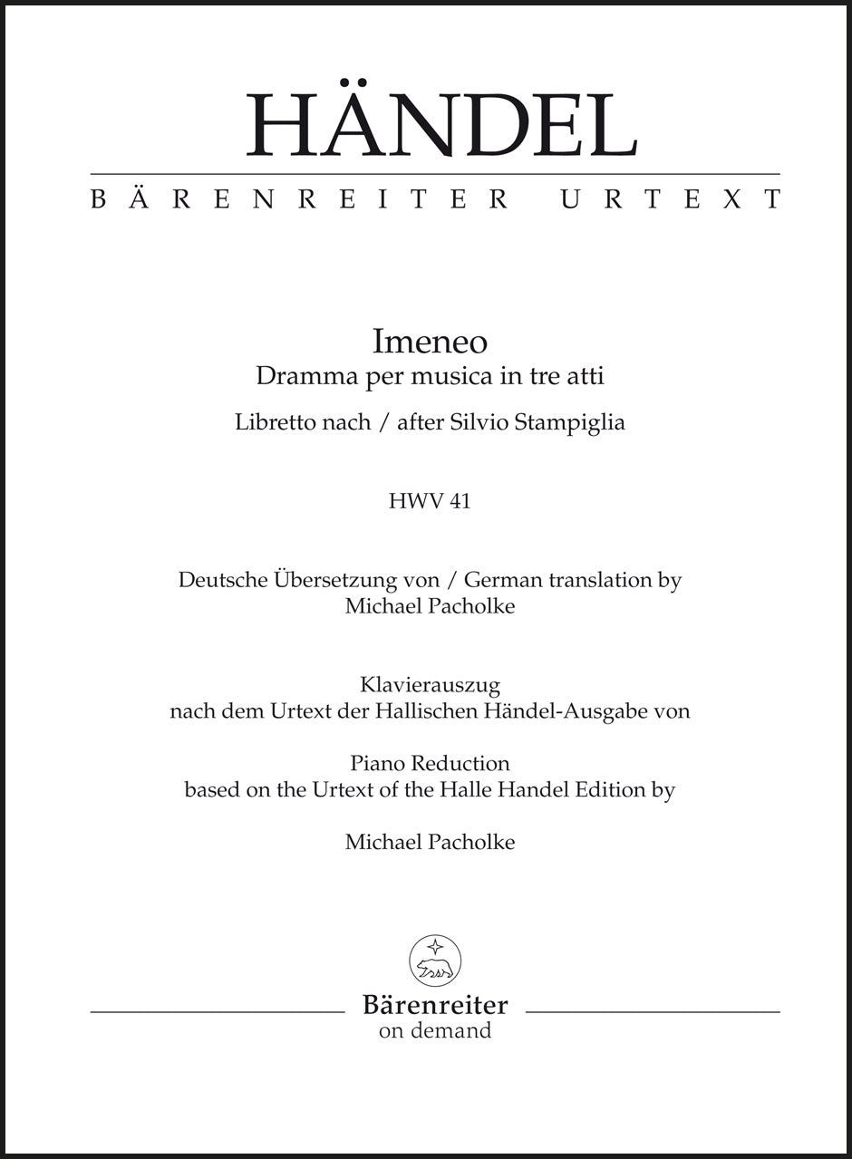 Handel: Imeneo, HWV 41