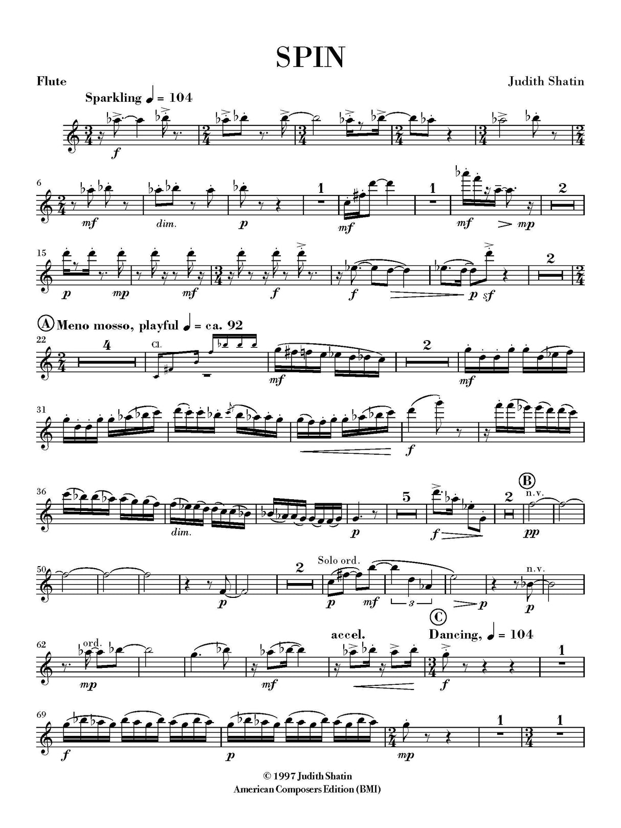 Shatin: Spin