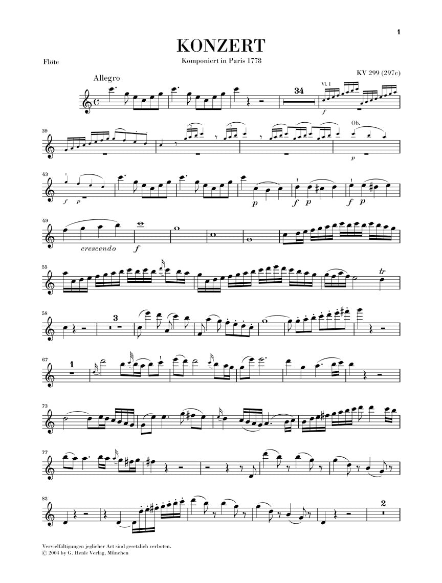 Mozart: Concerto for Flute, Harp and Orchestra, K. 299 (297c)