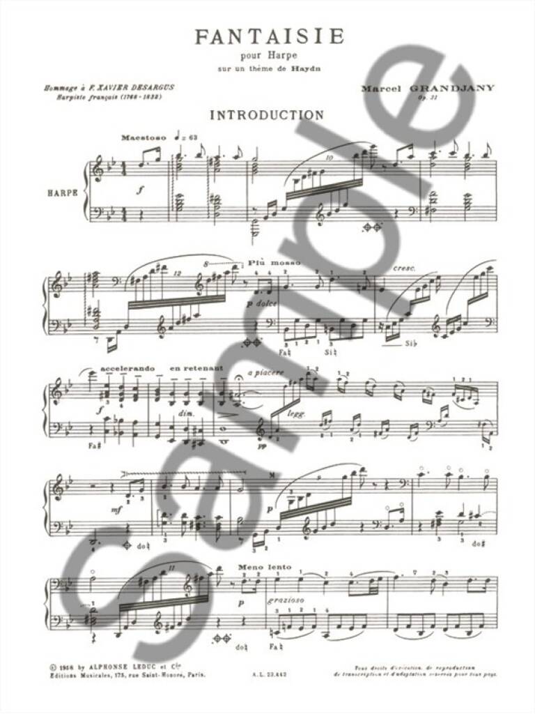 Grandjany: Fantasy on a Theme of Haydn