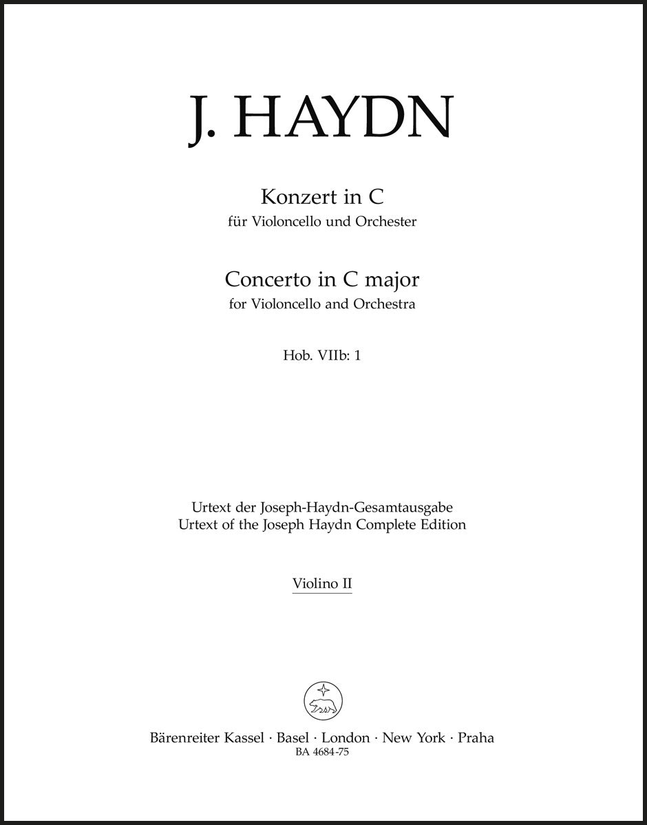Haydn: Cello Concerto in C Major, Hob. VIIb:1