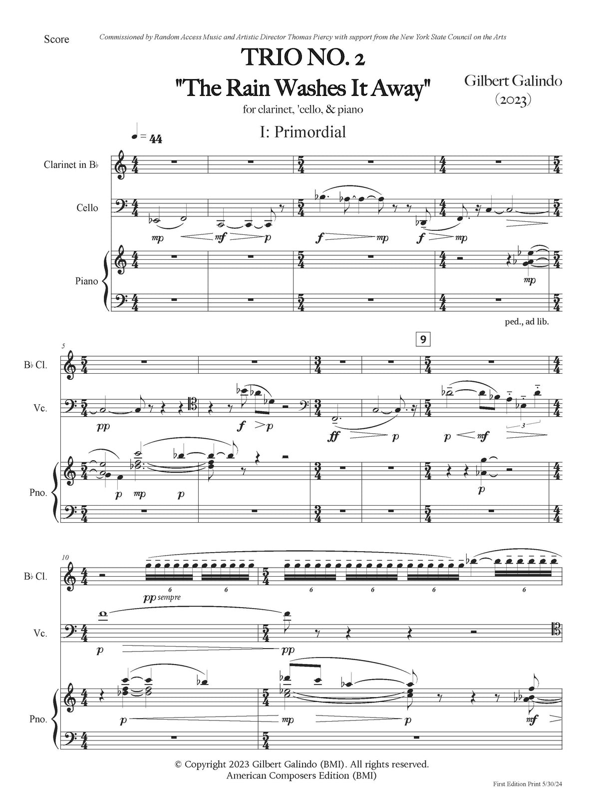 Galindo: Rain Washes It Away