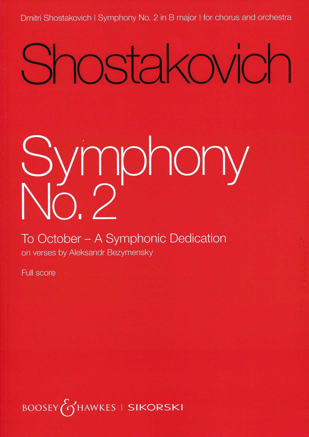 Shostakovich: Symphony No. 2, Op. 14
