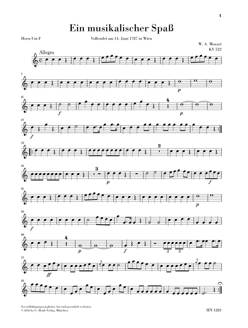 Mozart: A Musical Joke, K. 522