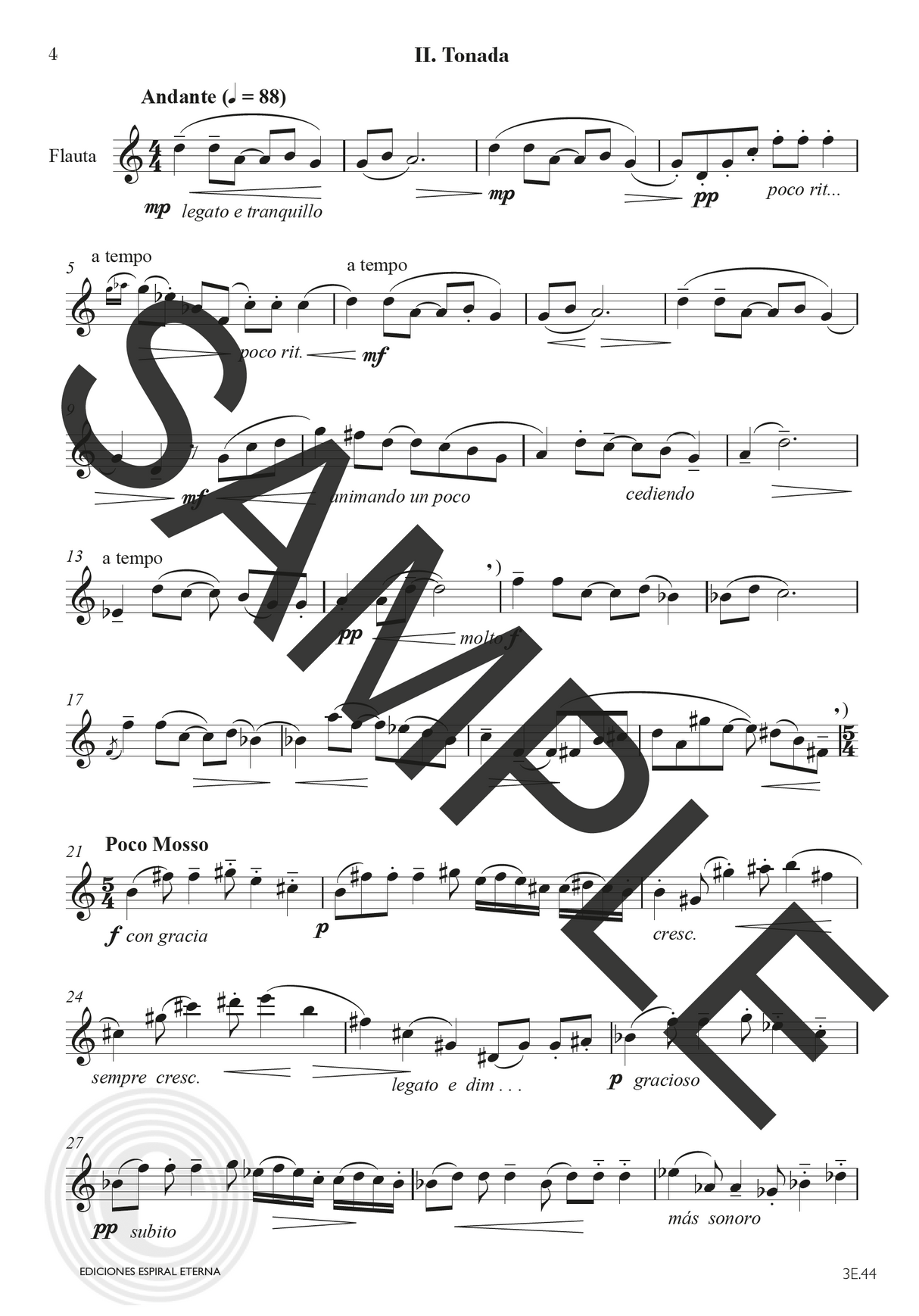 Brouwer: Sonata for Solo Flute