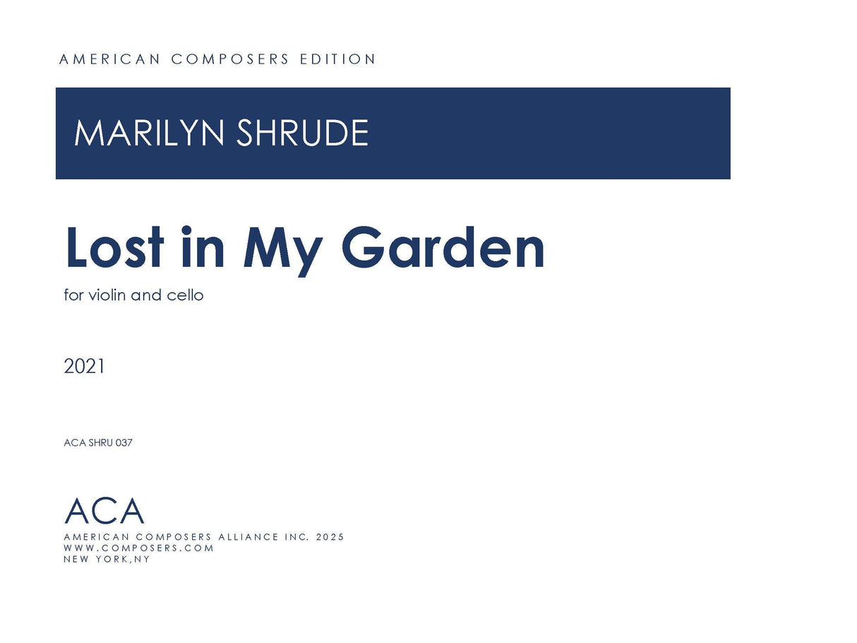 Shrude: Lost in My Garden