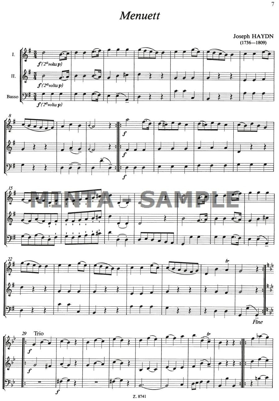 Trios for Strings or Woodwinds