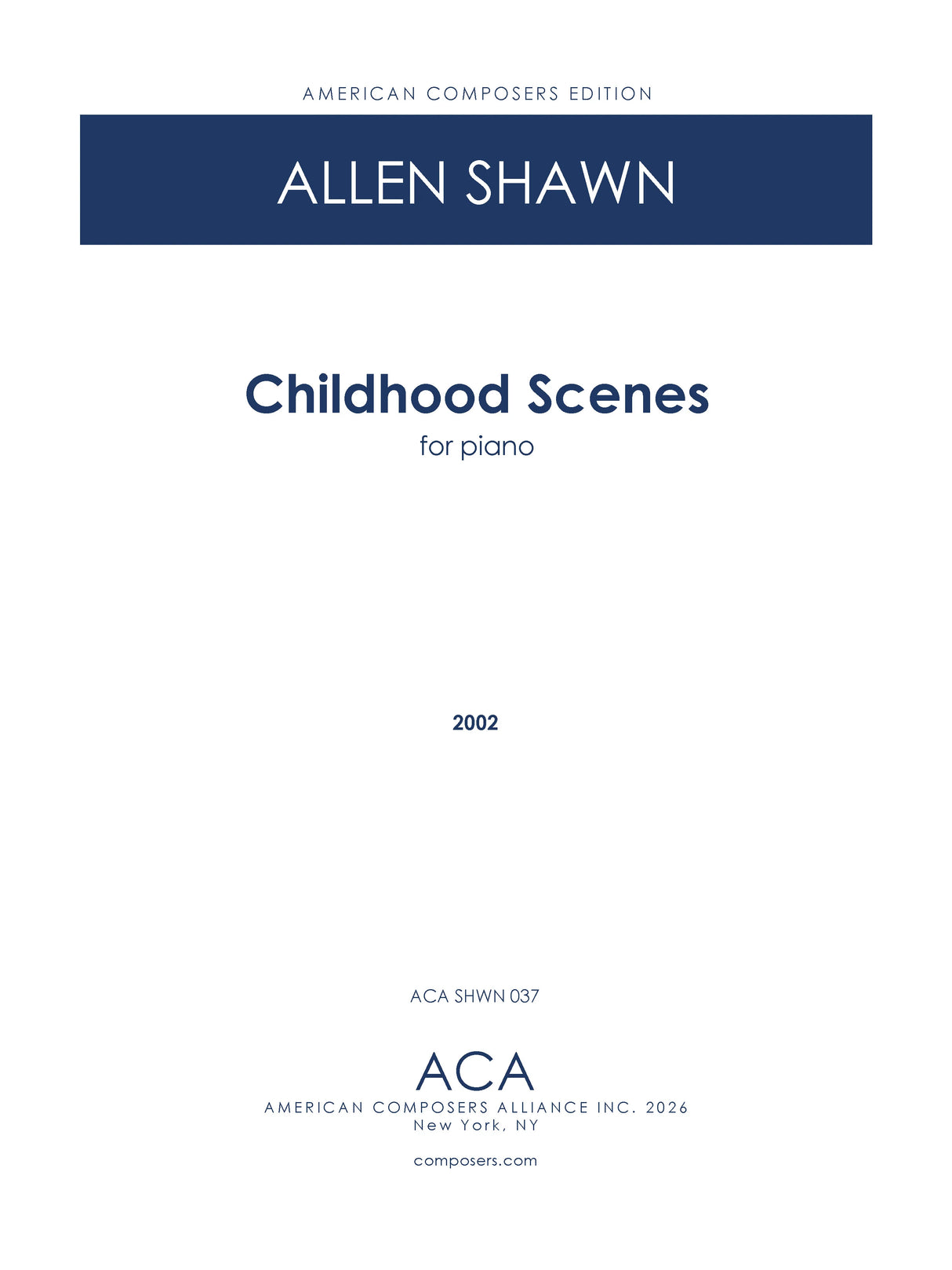 Shawn: Childhood Scenes