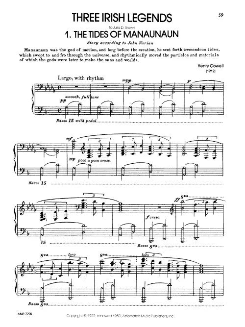 Cowell: Three Irish Legends