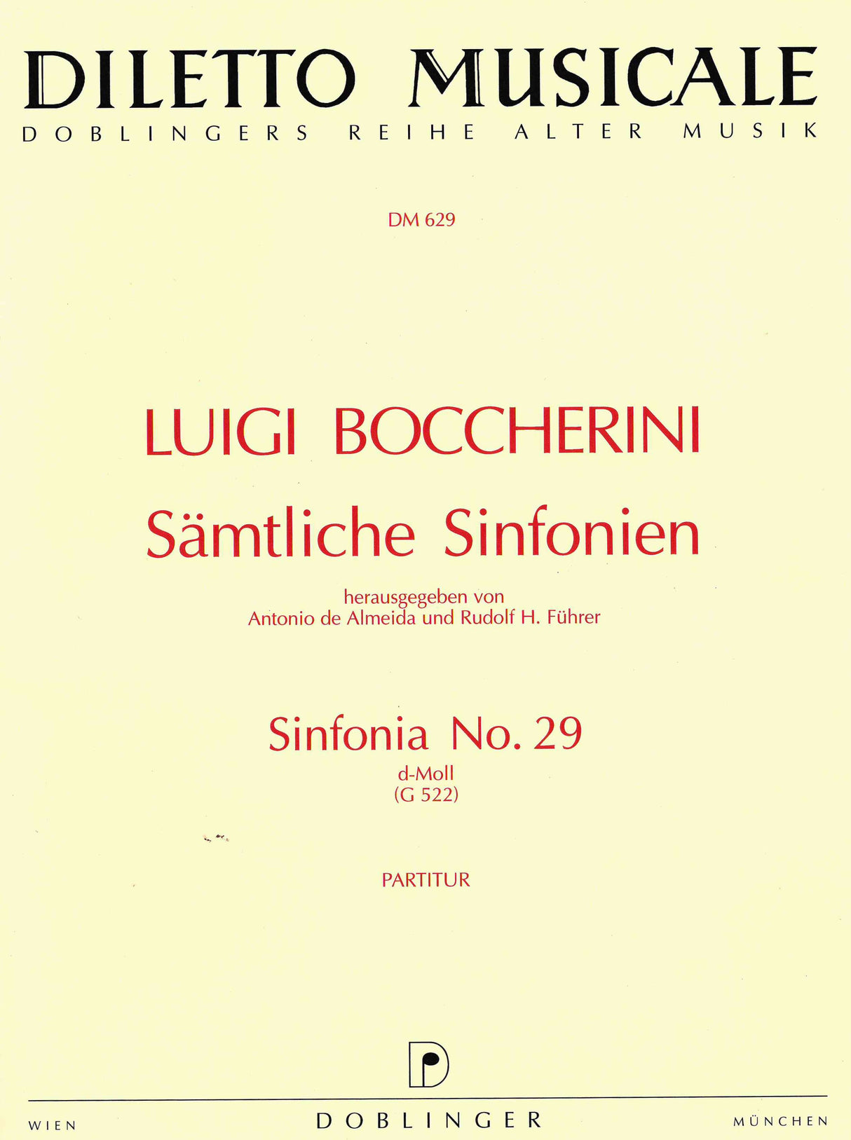 Boccherini: Sinfonia No. 29 in d Minor, Op. 45 G 522