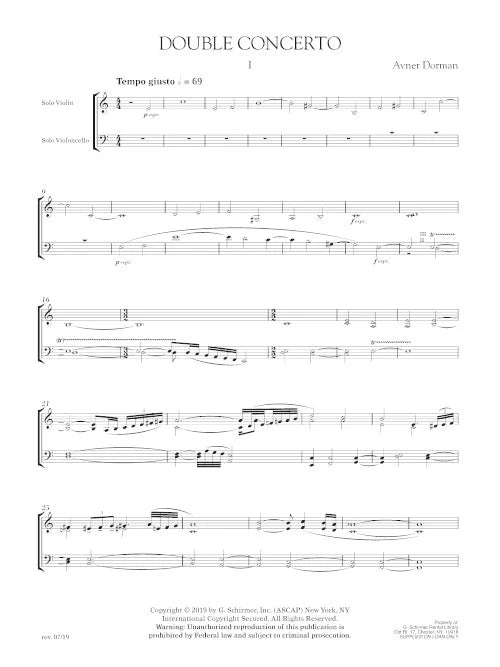 Dorman: Double Concerto