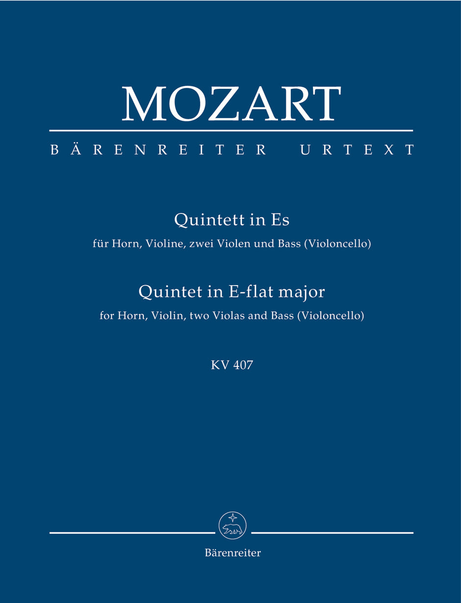 Mozart: Horn Quintet in E-flat Major, K. 407 (386c)
