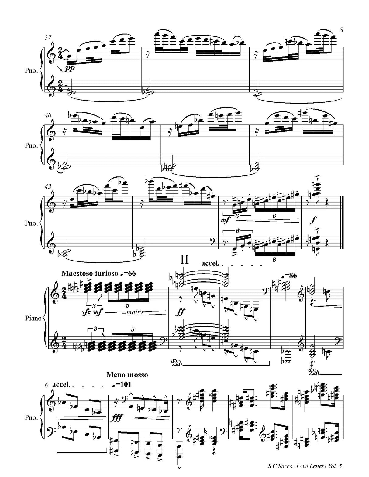 Sacco: Love Letters Volume 5