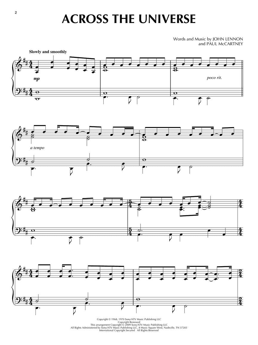 The Beatles - 22 Songs (arr. for piano)