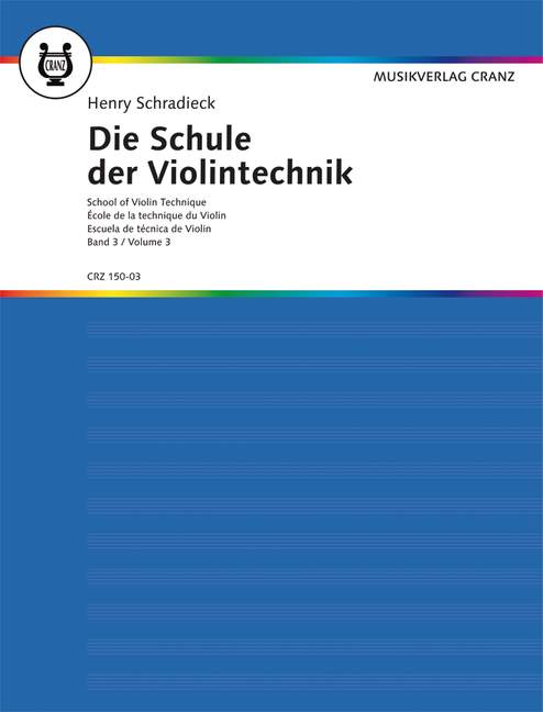 Schradieck: School of Violin Technique - Volume 3