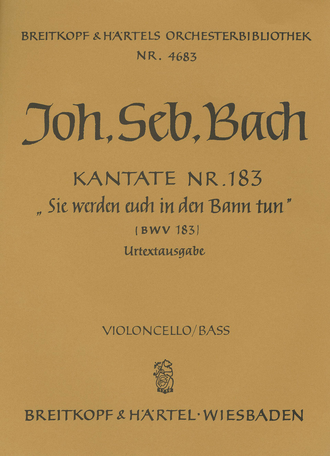 Bach: Sie werden euch in den Bann tun, BWV 183