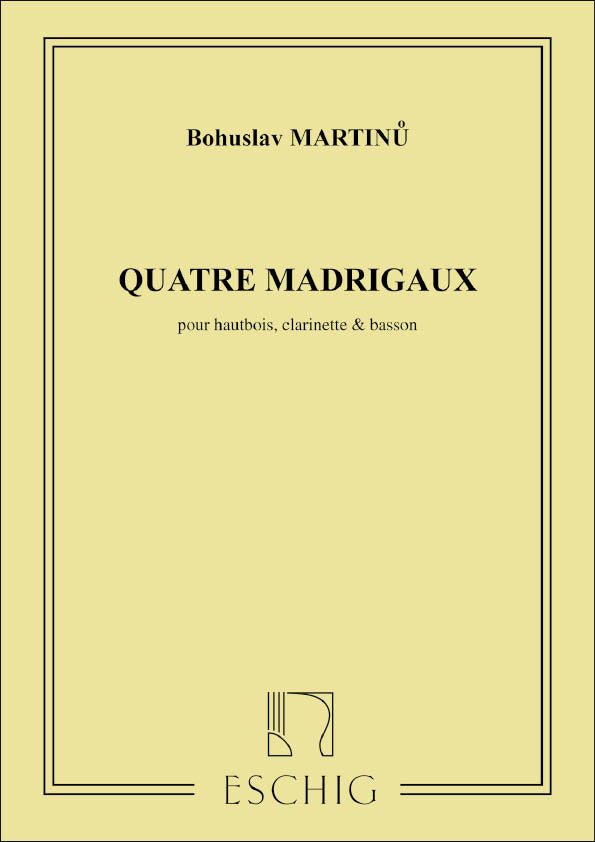 Martinů: 4 Madrigals, H 266