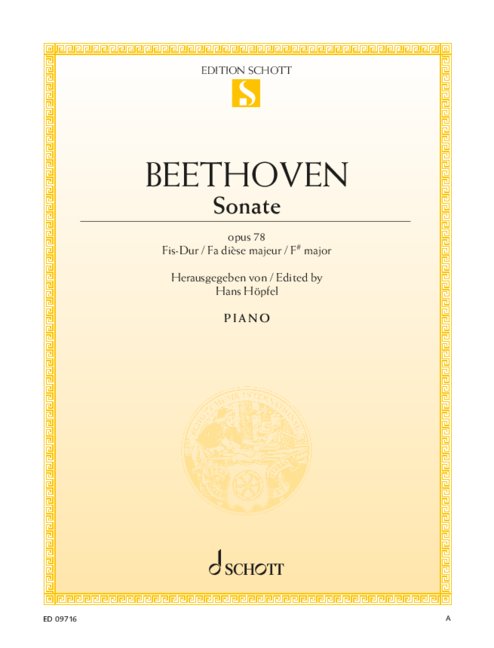 Beethoven: Piano Sonata No. 24 in F-sharp Major, Op. 78