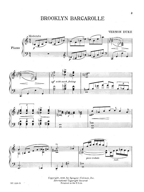 Duke: Brooklyn Barcarolle