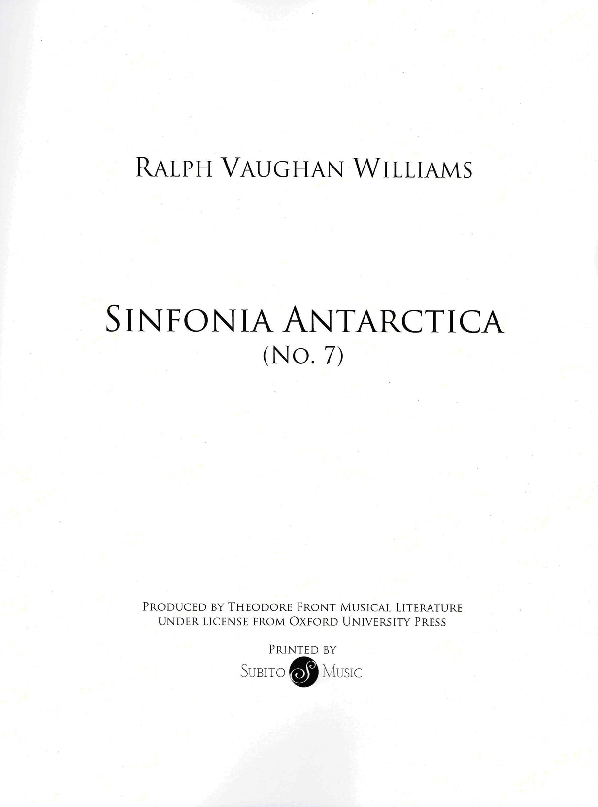 Vaughan Williams: Symphony No. 7