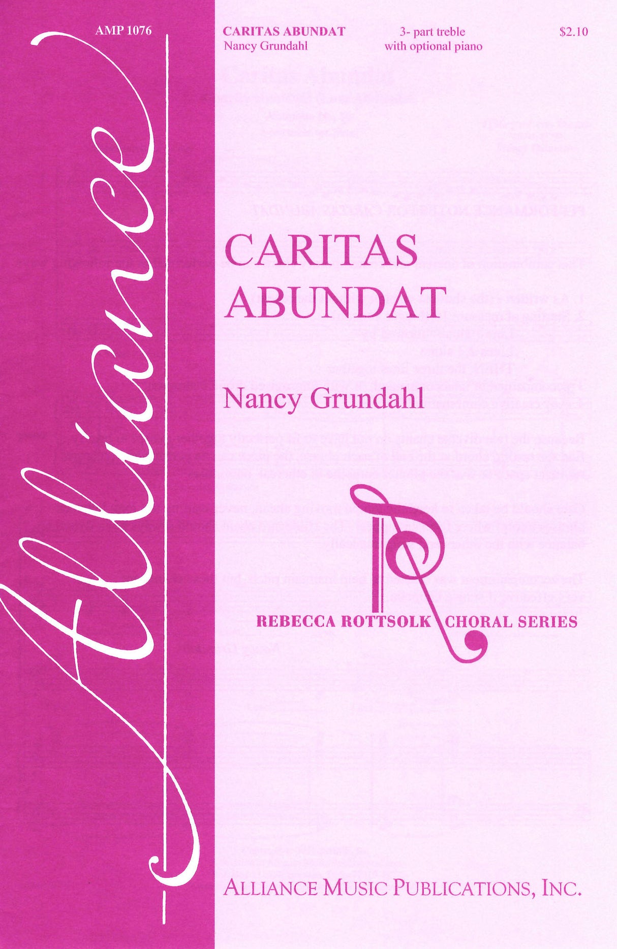 Hildegard: Caritas Abundant (arr. for 3-part treble)