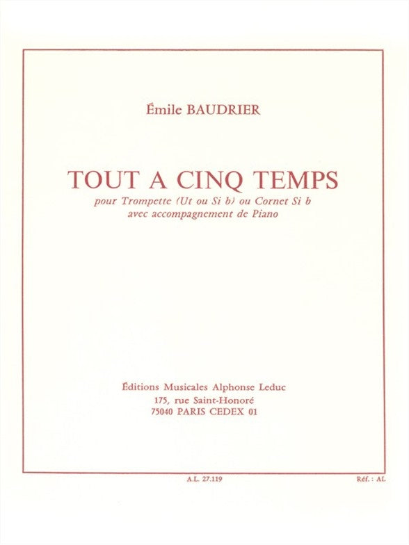 Baudrier: Tout à cinq Temps