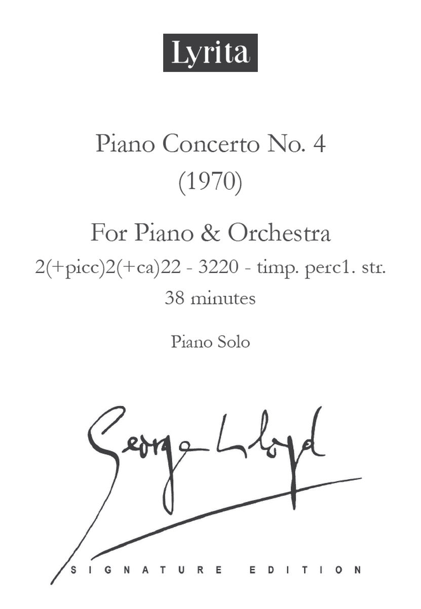 Lloyd: Piano Concerto No. 4