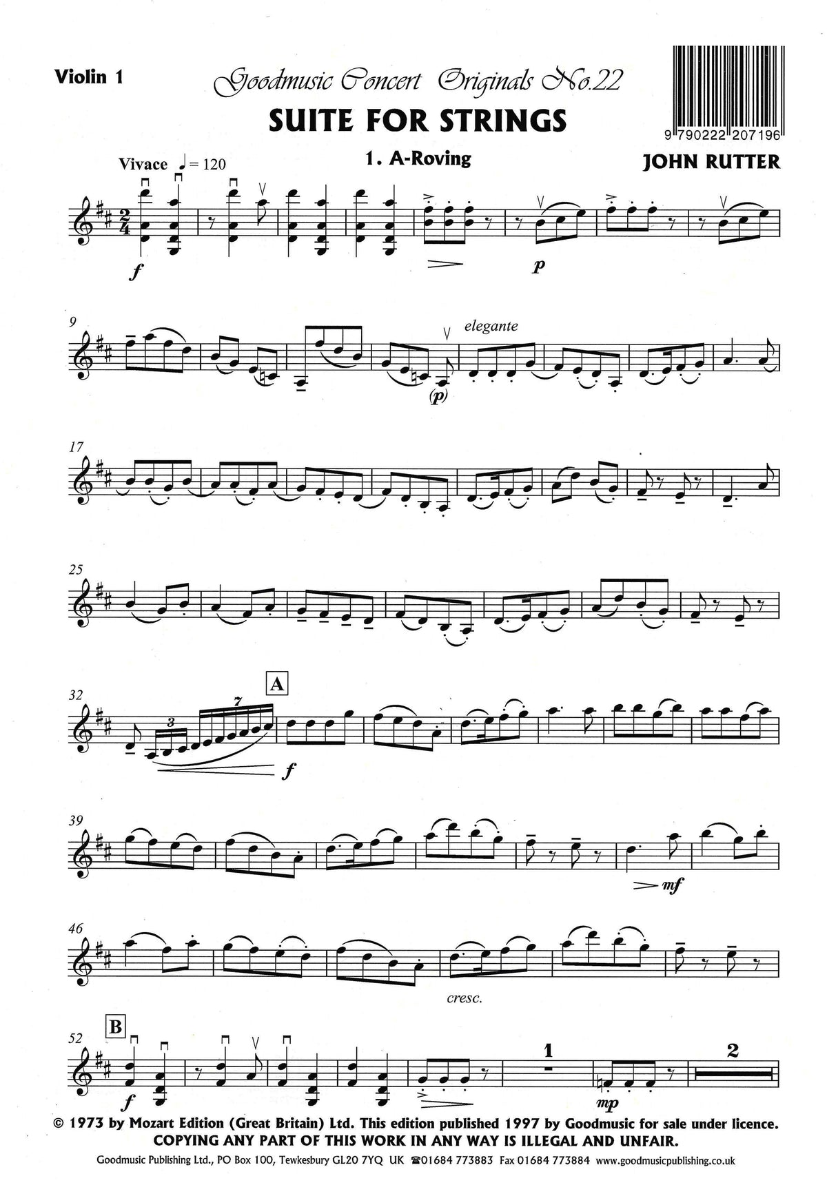 Rutter: Suite for Strings