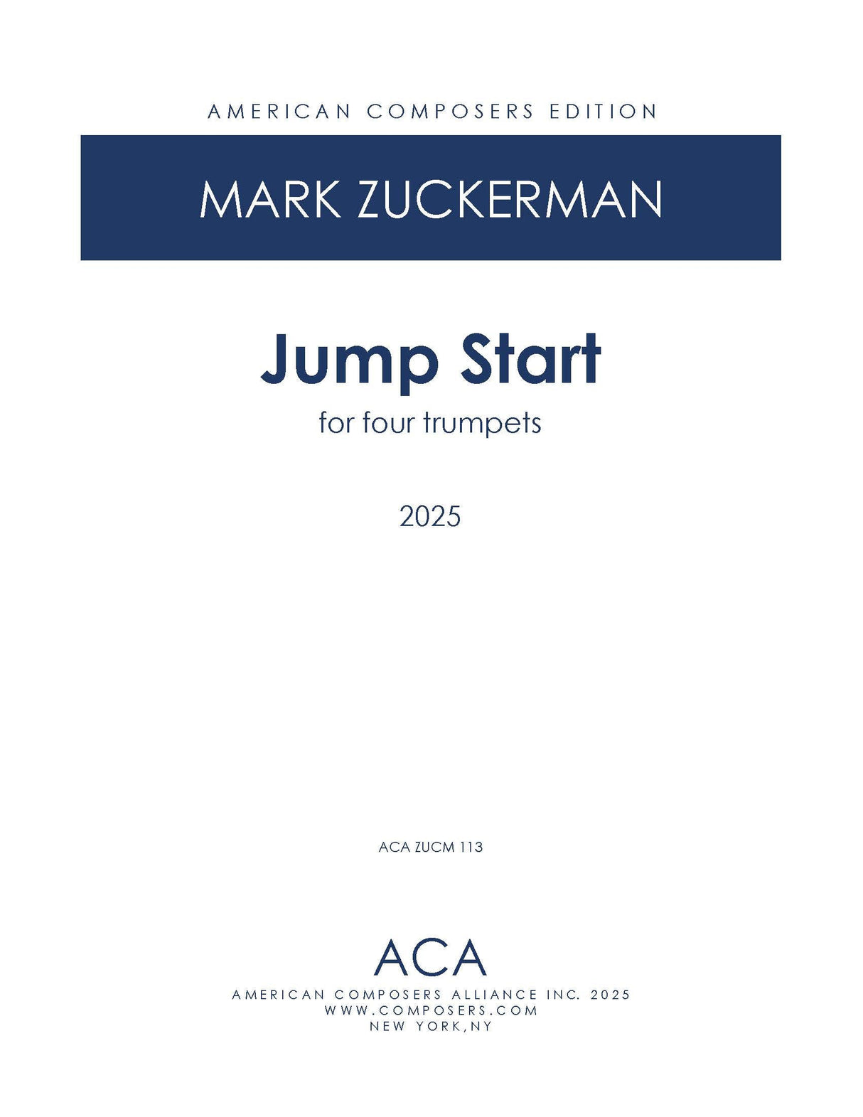 Zuckerman: Jump Start