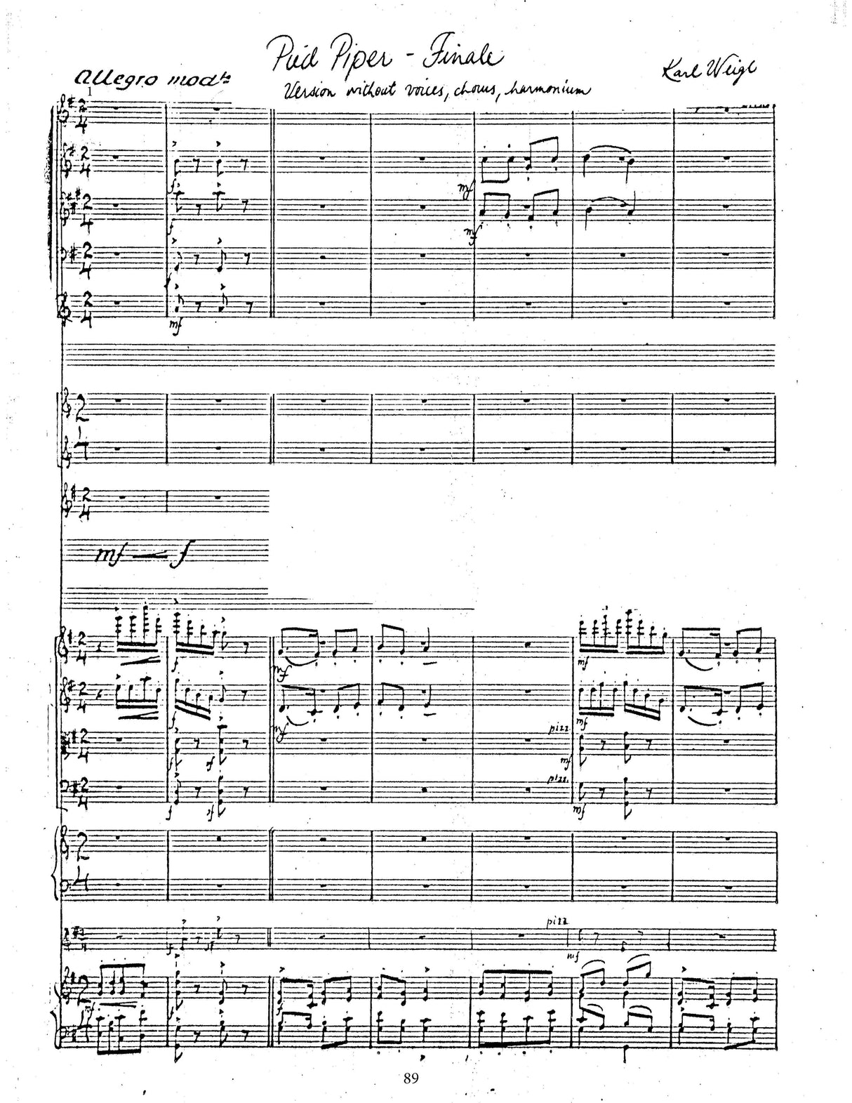 Weigl: Suite from The Pied Piper, Op. 24