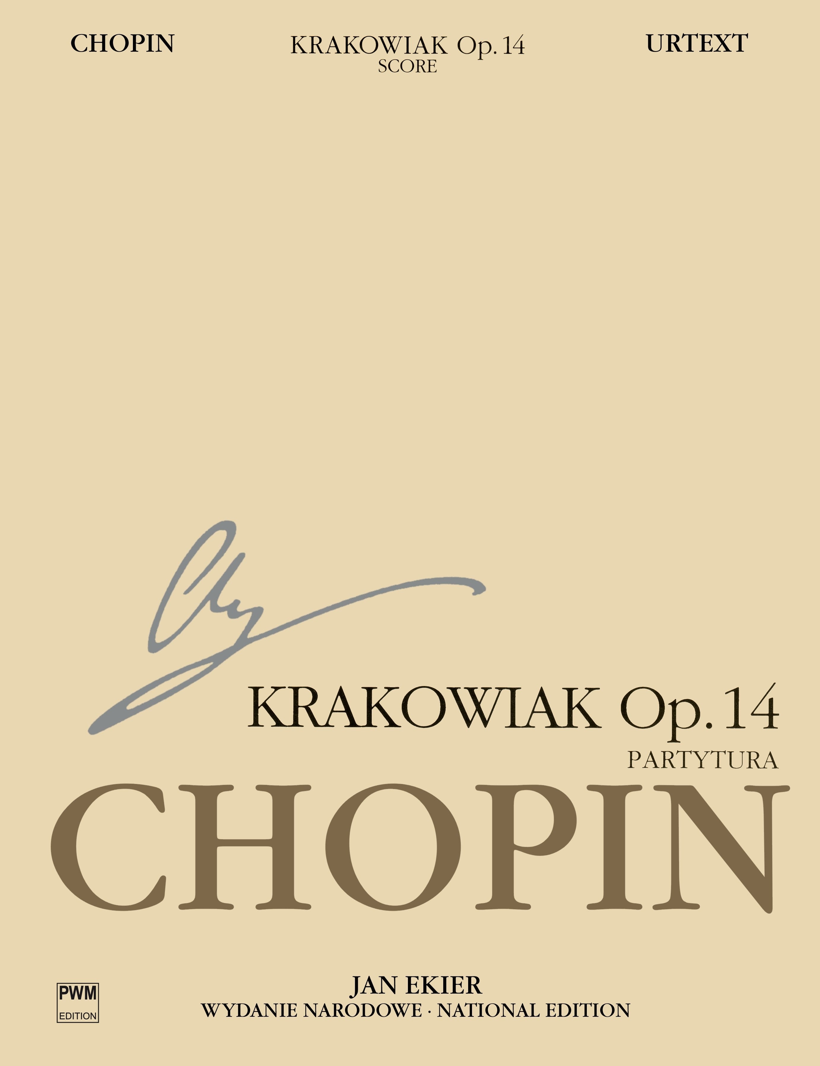 CHOPIN/演奏会用ロンドKrakowiakクラコヴィアクOp. 14 PWM ♪ショパン： 演奏会用ロンド 「クラコヴィアク」 Op. 14