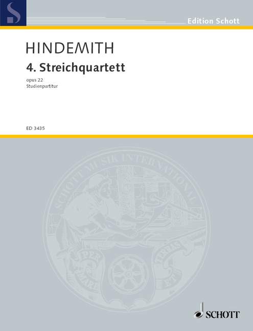 Hindemith: String Quartet No. 4, Op. 22
