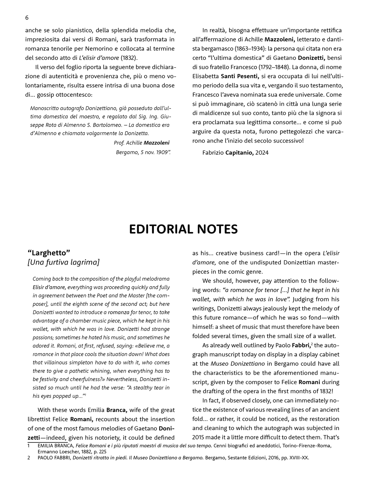 Donizetti: Larghetto "Una furtiva lagrima"