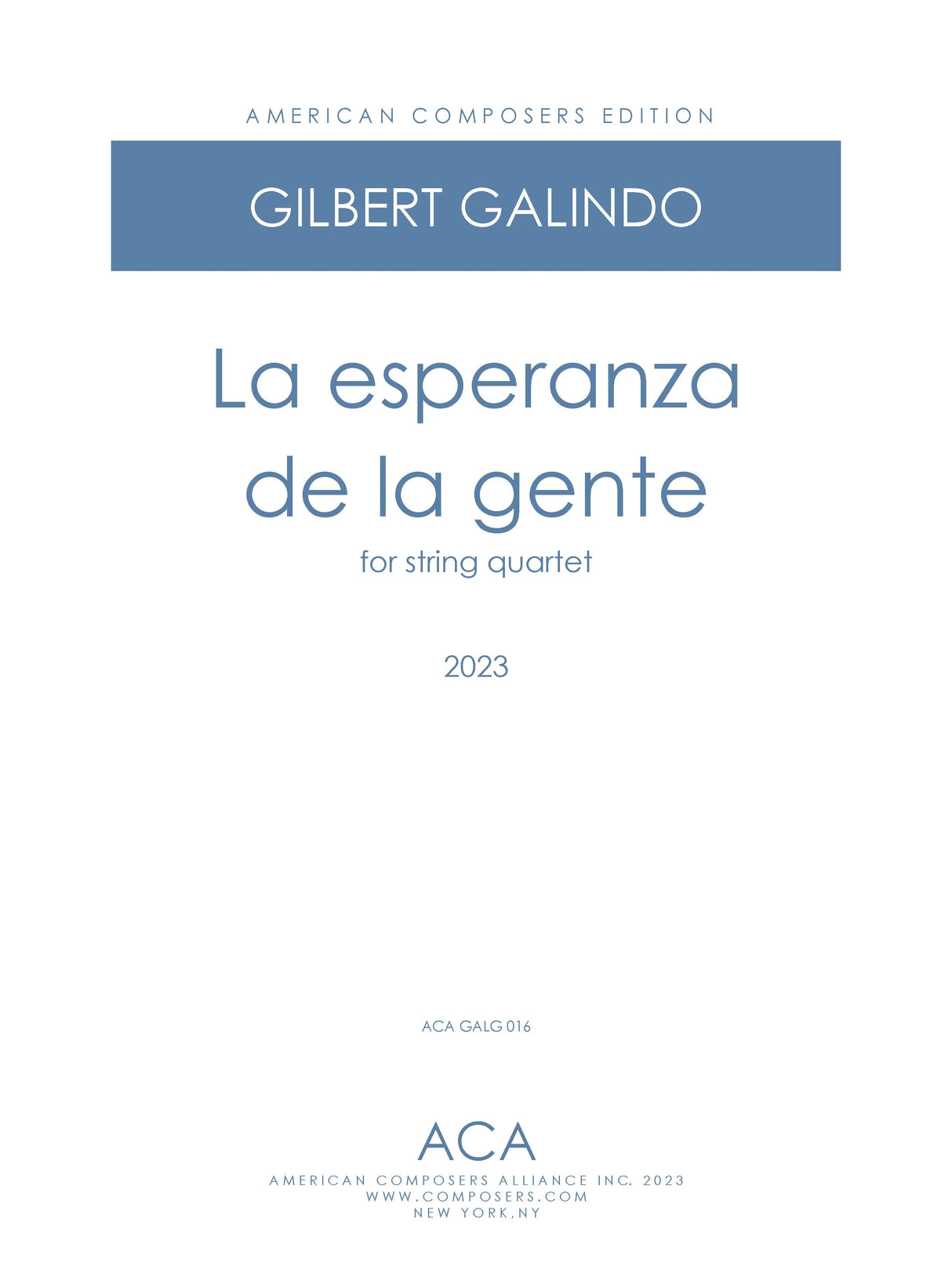 Galindo: La esperanza de la gente