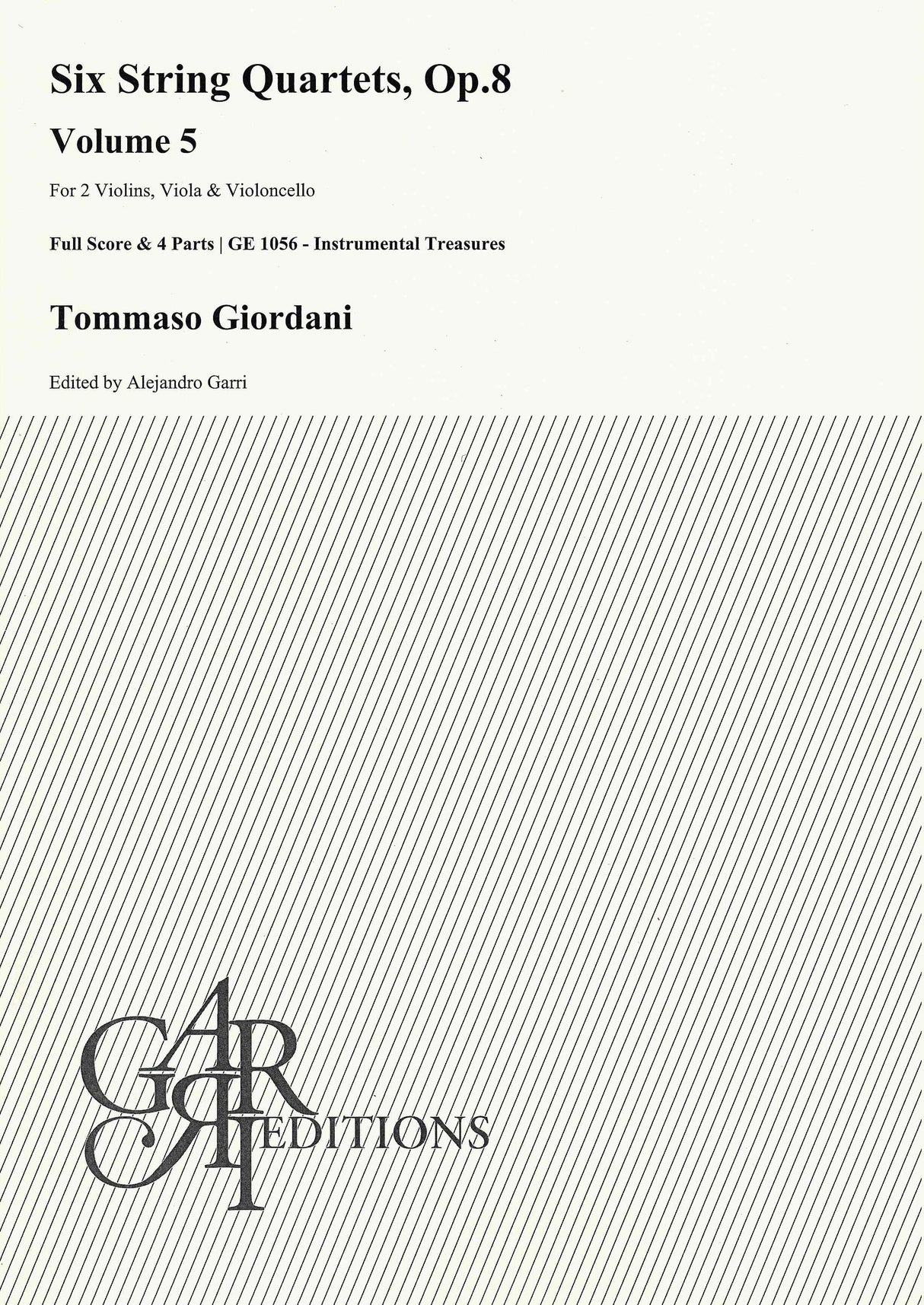 Giordani: String Quartet in B-Flat Major, Op. 8, No. 5
