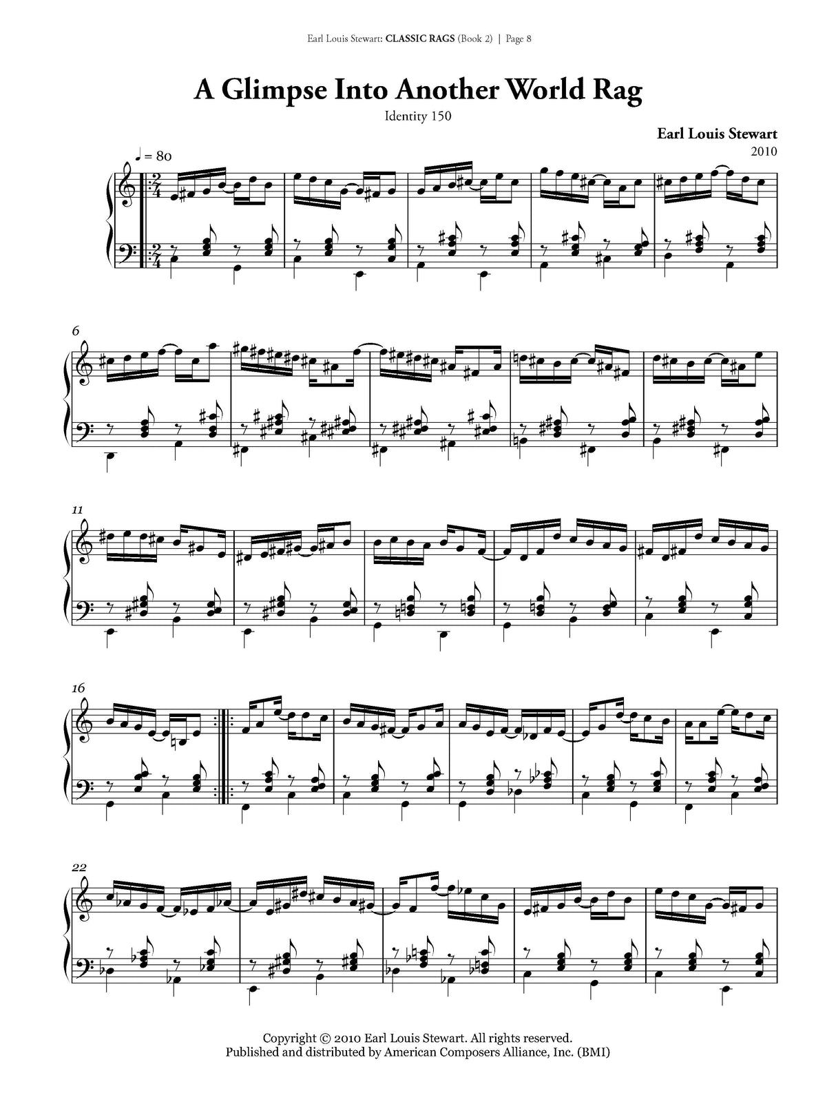 Stewart: Classic Rags for Piano - Book 2