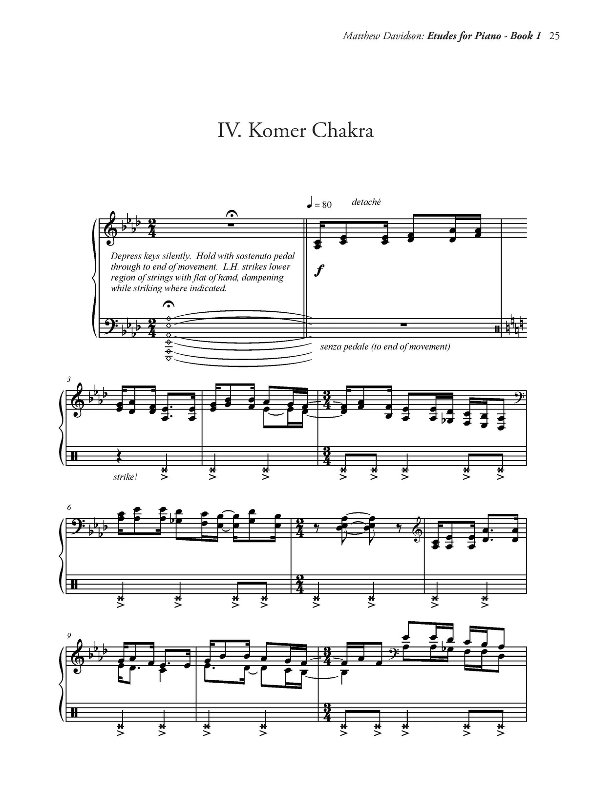 Davidson: Etudes for Piano Book I: A Cultural Odyssey