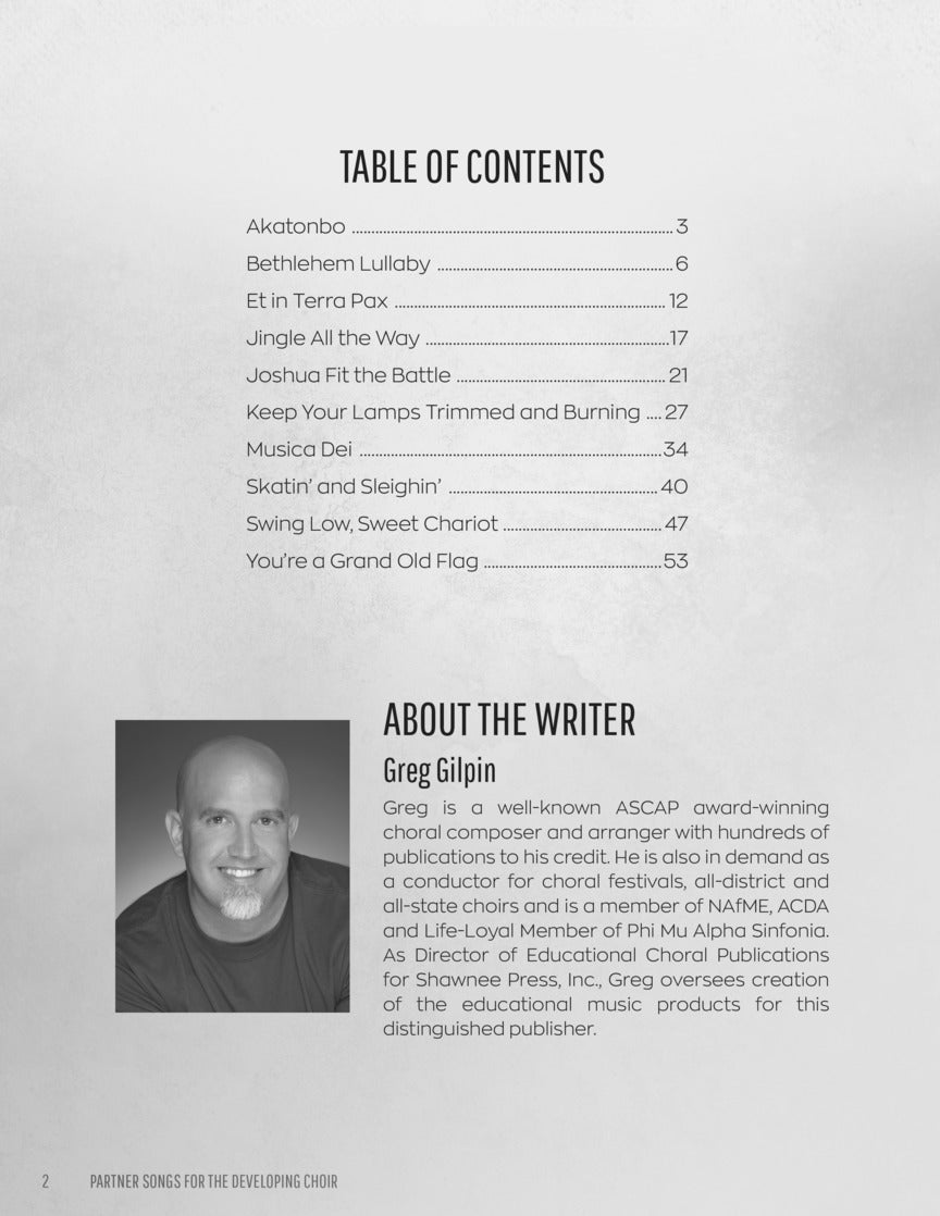 Partner Songs for the Developing Choir