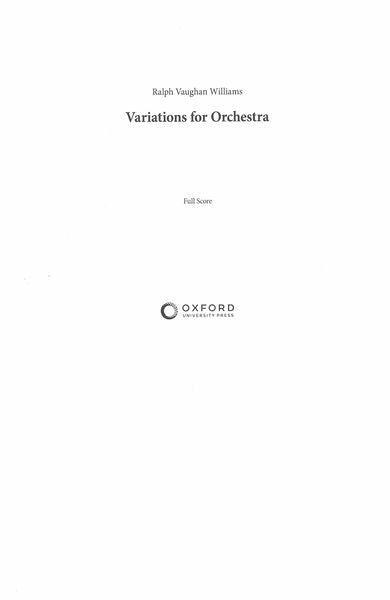 Vaughan Williams: Variations (arr. for orchestra)