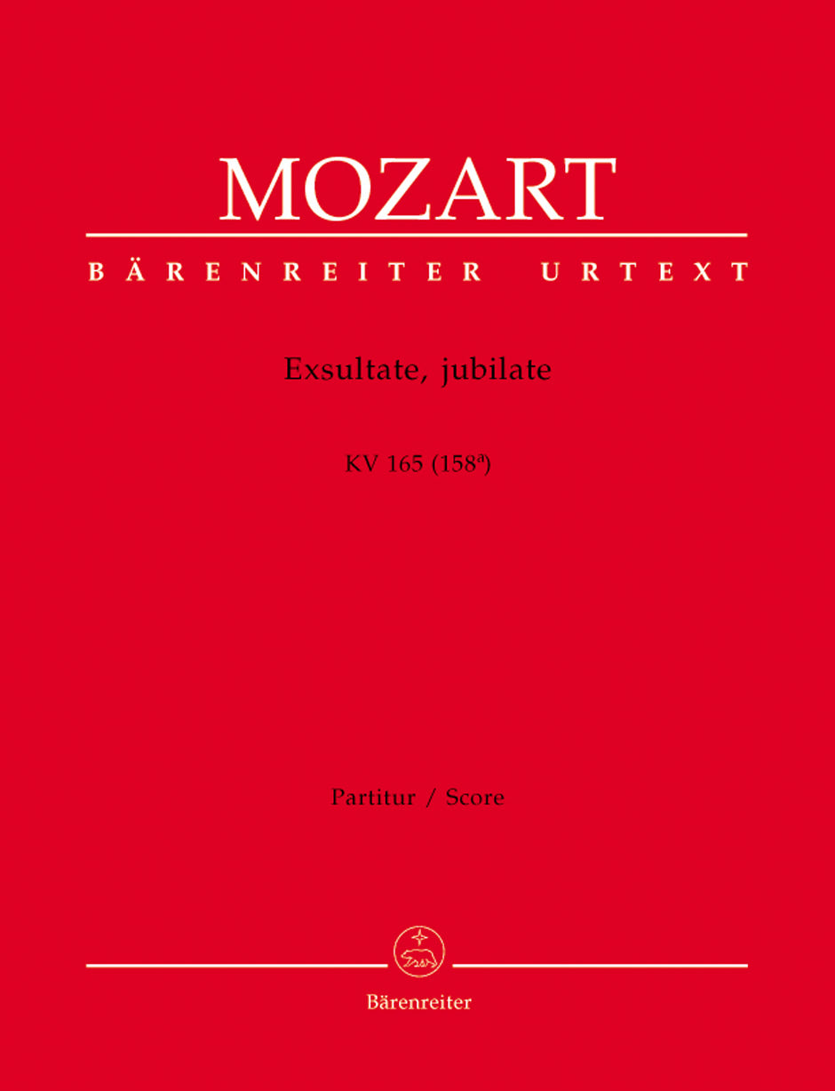 Mozart: Exsultate, jubilate, K. 165 (158a)